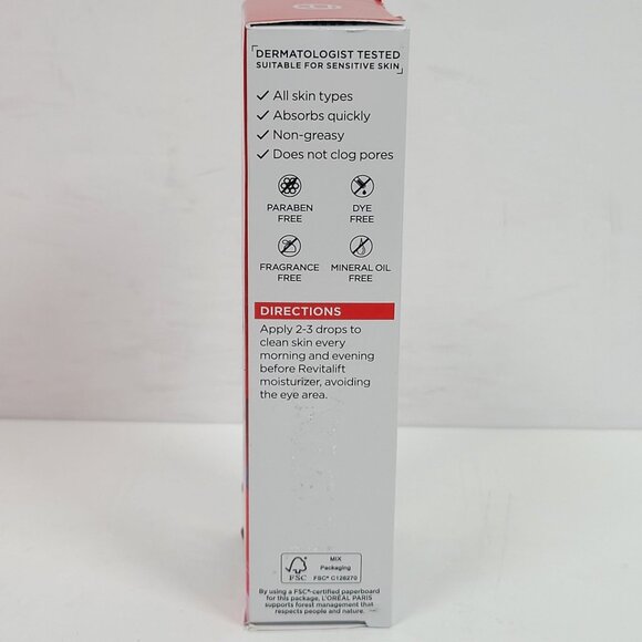 LOreal Paris Revitalift Derm Intensives 1.5% Pure Hyaluronic 1.0 Oz NIB - Picture 3 of 5